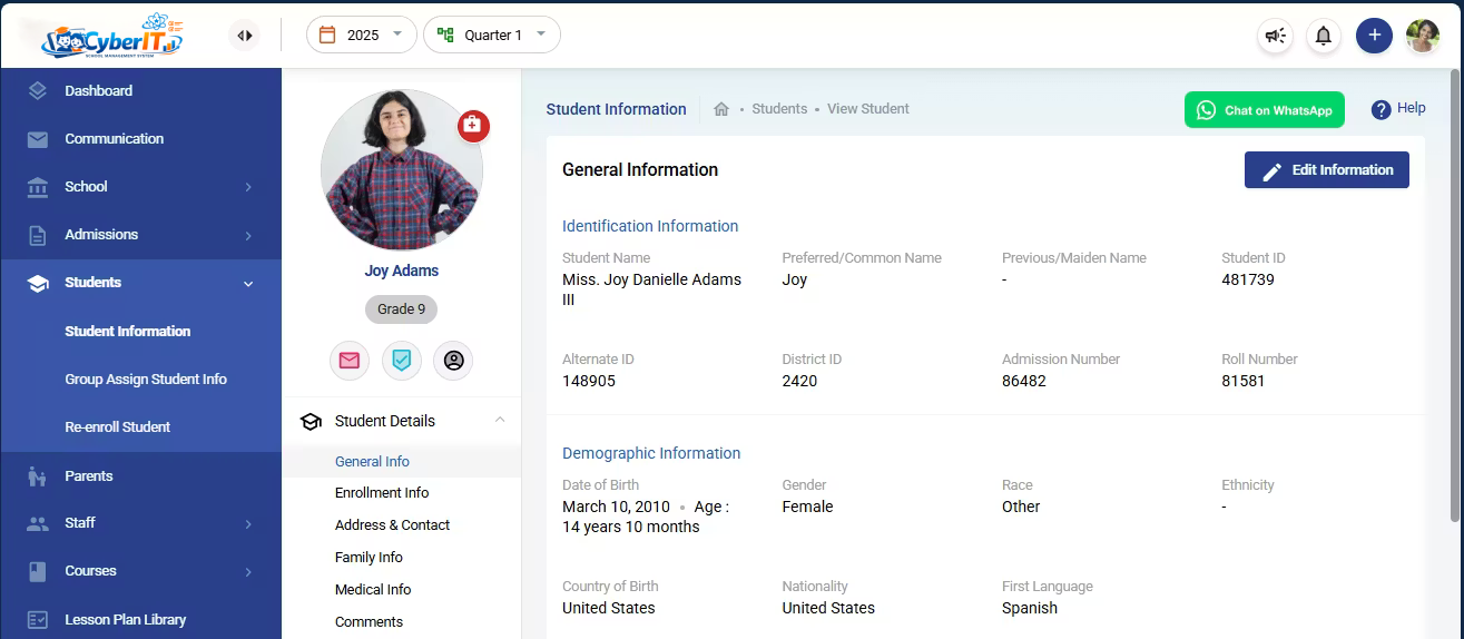 School system analytics